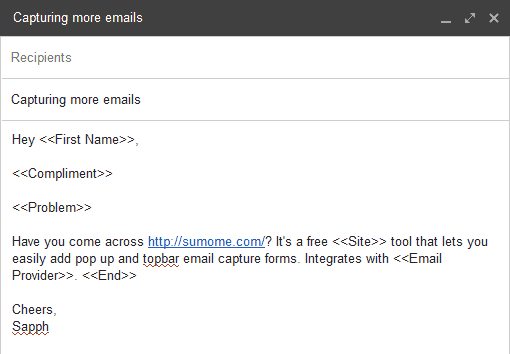 personalized-block-email Gmail mail merge example image