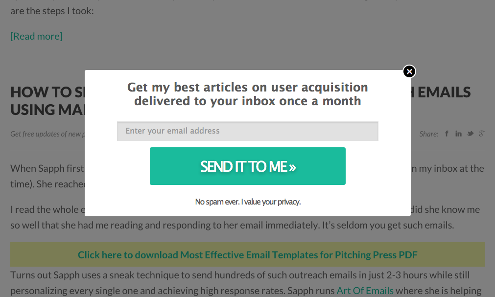 best articles to grow email subscribers