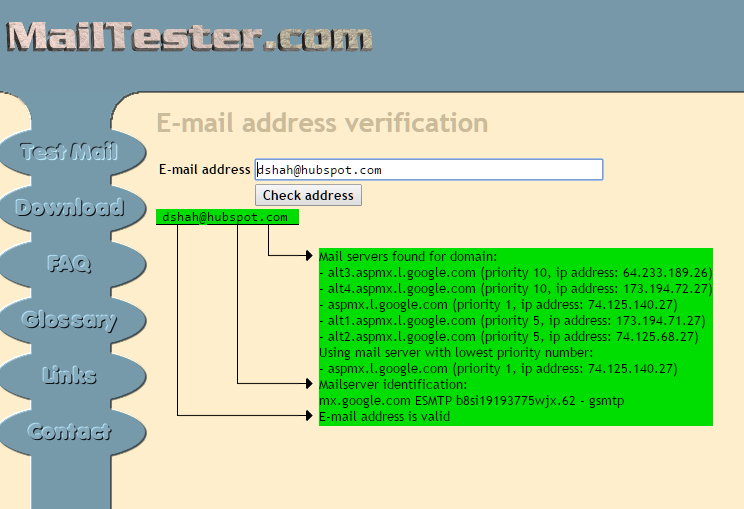 mail tester method - how to find anyone's email