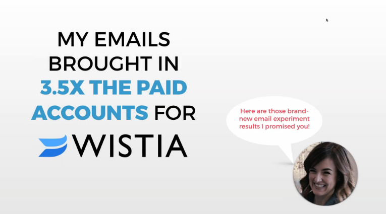 Joanna Wiebe more than tripled Wistia's trial to paid user conversion rate