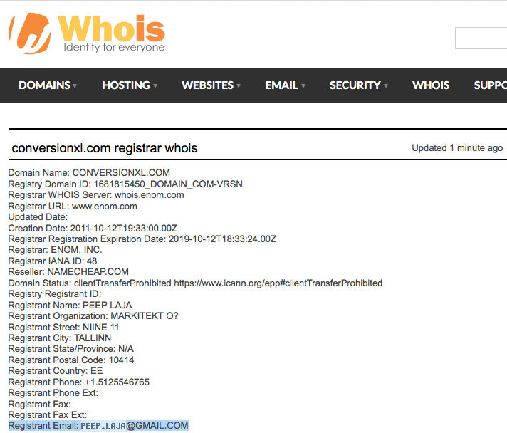 whois info how to pitch press example