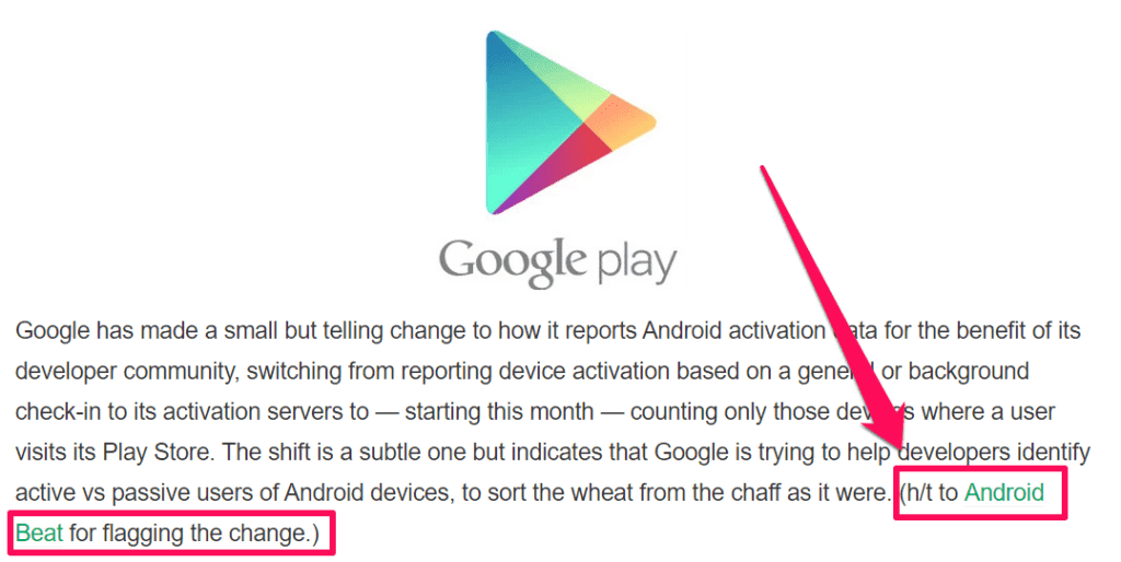 Google Play announcement