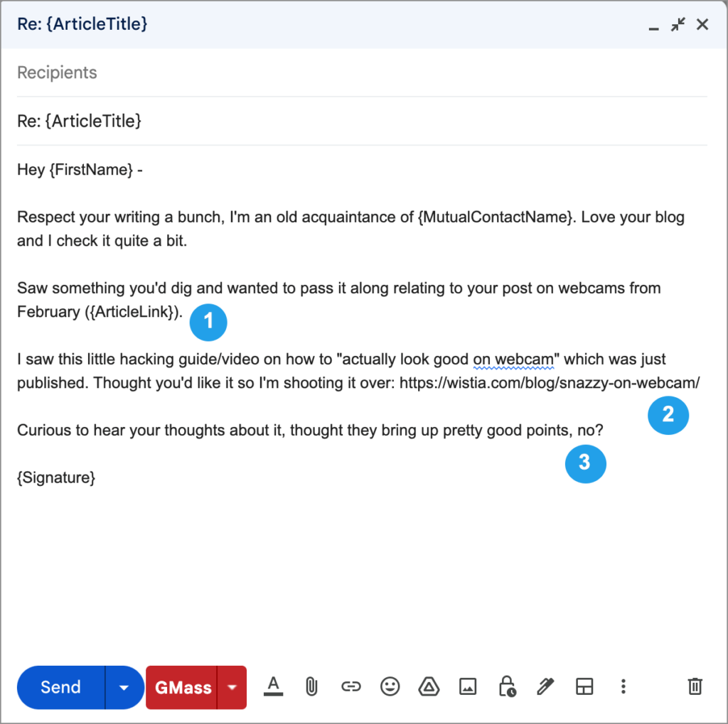 Start a Relationship Cold Email