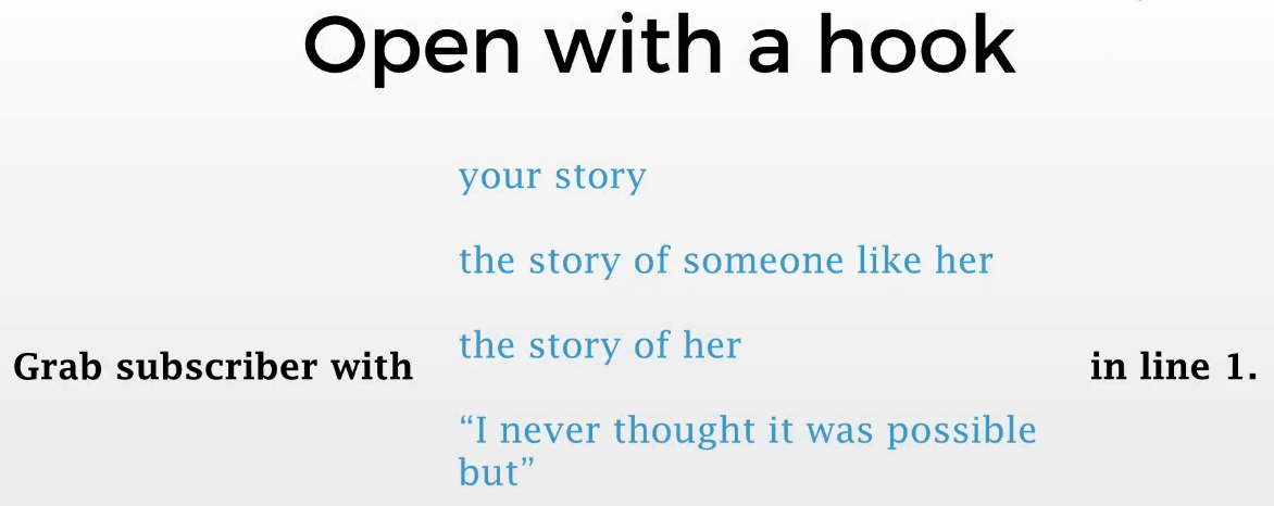 Open with a hook