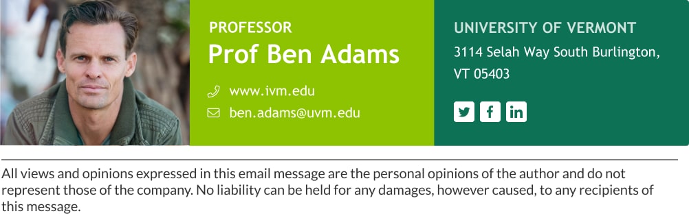 professor email signature